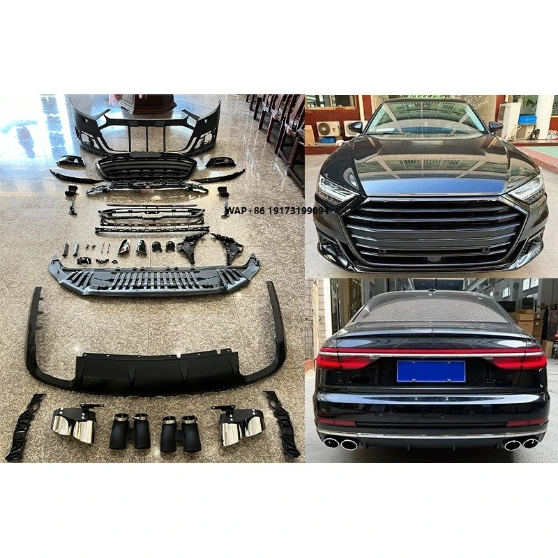 New A8 2019-2021 Front & Rear Bumper Body Kit Fog Light Cutouts Bolt-On Retrofit Upgrade Universal Fitment 1 Year Warranty
New A8 2019-2021 Front & Rear Bumper Body Kit Fog Light Cutouts Bolt-On Retrofit Upgrade Universal Fitment 1 Year Warranty