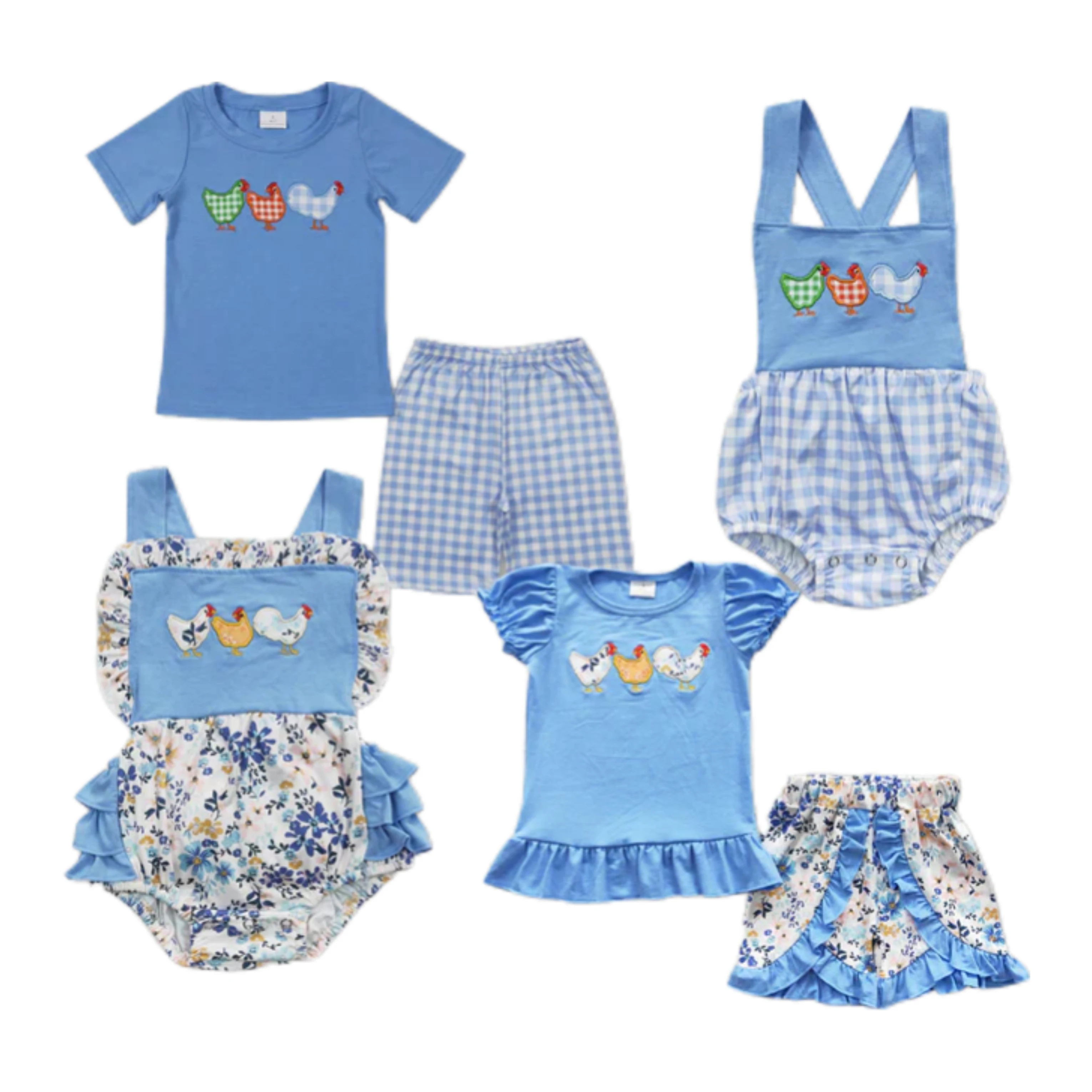 Wholesale Hot Sale Kids Designer Clothes Embroidery Boys Outfits Girls Set Sibling Children Matching Boutique Infant Baby Romper
Wholesale Hot Sale Kids Designer Clothes Embroidery Boys Outfits Girls Set Sibling Children Matching Boutique Infant Baby Romper