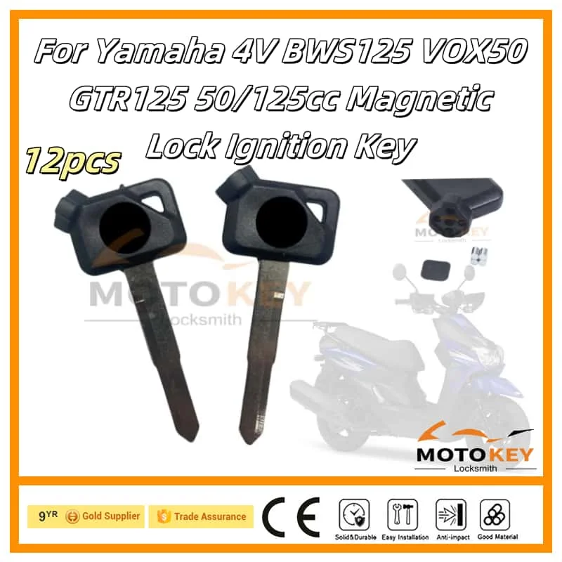 12 шт. для Yamaha 4V BWS125 VOX50 GTR125 заготовки ключей, магнитный замок зажигания, необрезанные запасные ключи для скутера 50/125cc мотоцикла
12 шт. для Yamaha 4V BWS125 VOX50 GTR125 заготовки ключей, магнитный замок зажигания, необрезанные запасные ключи для скутера 50/125cc мотоцикла