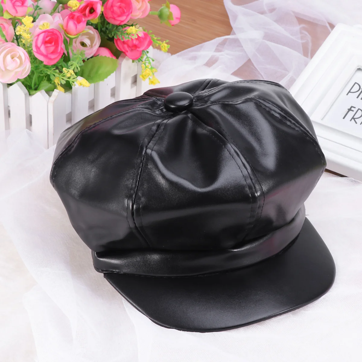 Octagonal Cap Pu Texture Retro Beret Unisex Hat For Winter Summer Wear Caps For Women Men Kids Baseball Cap
Octagonal Cap Pu Texture Retro Beret Unisex Hat For Winter Summer Wear Caps For Women Men Kids Baseball Cap