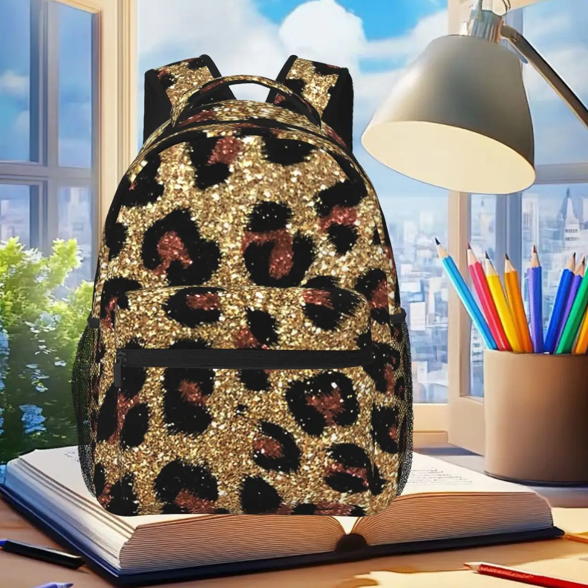 Glitter Animal Print Backpack Student Boys Girls BookBag Children School Bag Laptop Shoulder Bags for Men Women
Glitter Animal Print Backpack Student Boys Girls BookBag Children School Bag Laptop Shoulder Bags for Men Women