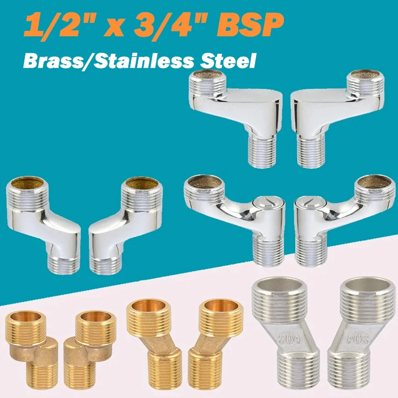 1/2 "x 3/4" BSP Мужской редуктор для крана, переходник для ванны, душа, ножки собаки, эксцентриковый изогнутый угловой винт, аксессуары для ног
1/2 "x 3/4" BSP Мужской редуктор для крана, переходник для ванны, душа, ножки собаки, эксцентриковый изогнутый угловой винт, аксессуары для ног