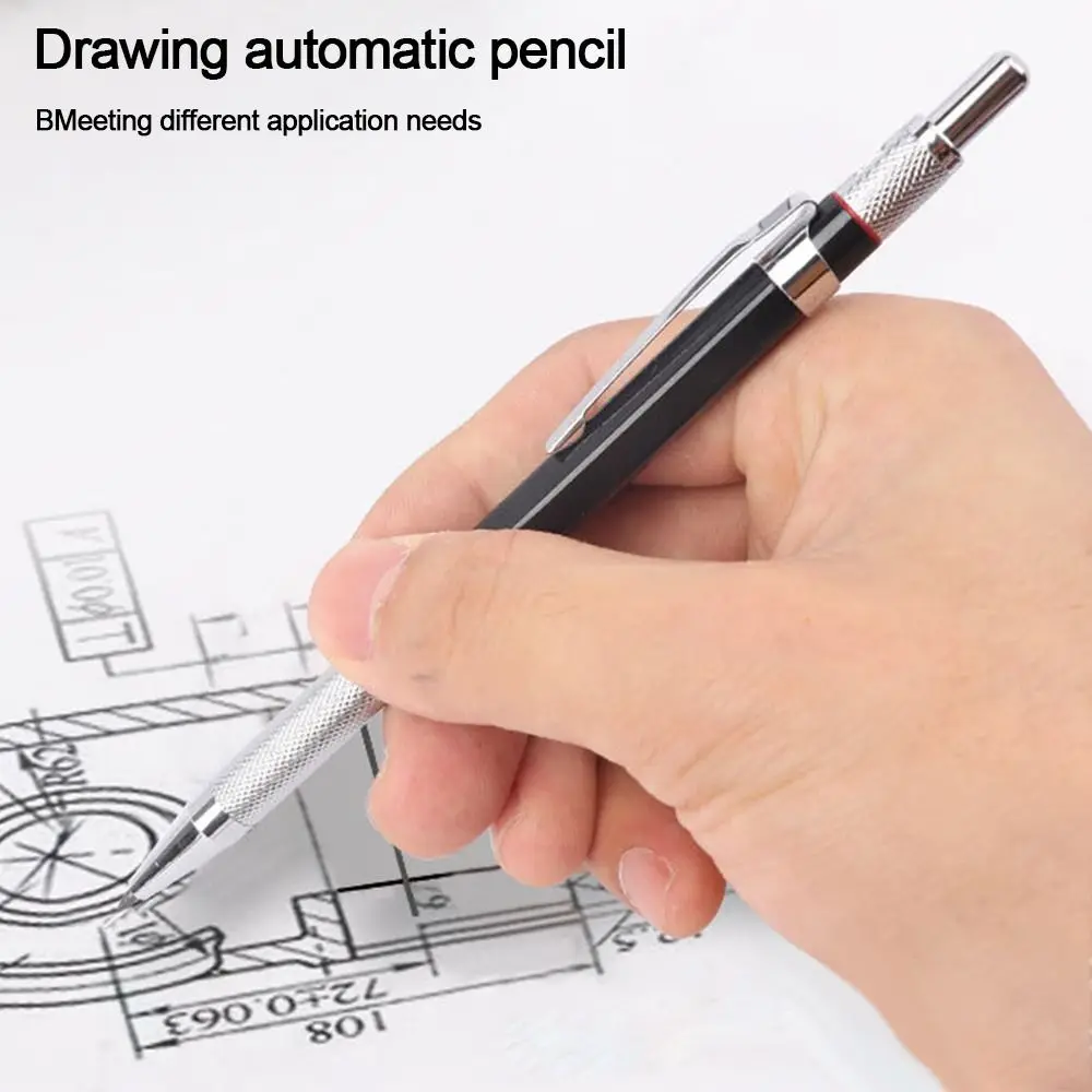 Professional Metal Automatic Pencil 2.0mm Drawing Writing Tool Propelling Pencil Sketch Comics Design Writing Pencil Students
Professional Metal Automatic Pencil 2.0mm Drawing Writing Tool Propelling Pencil Sketch Comics Design Writing Pencil Students