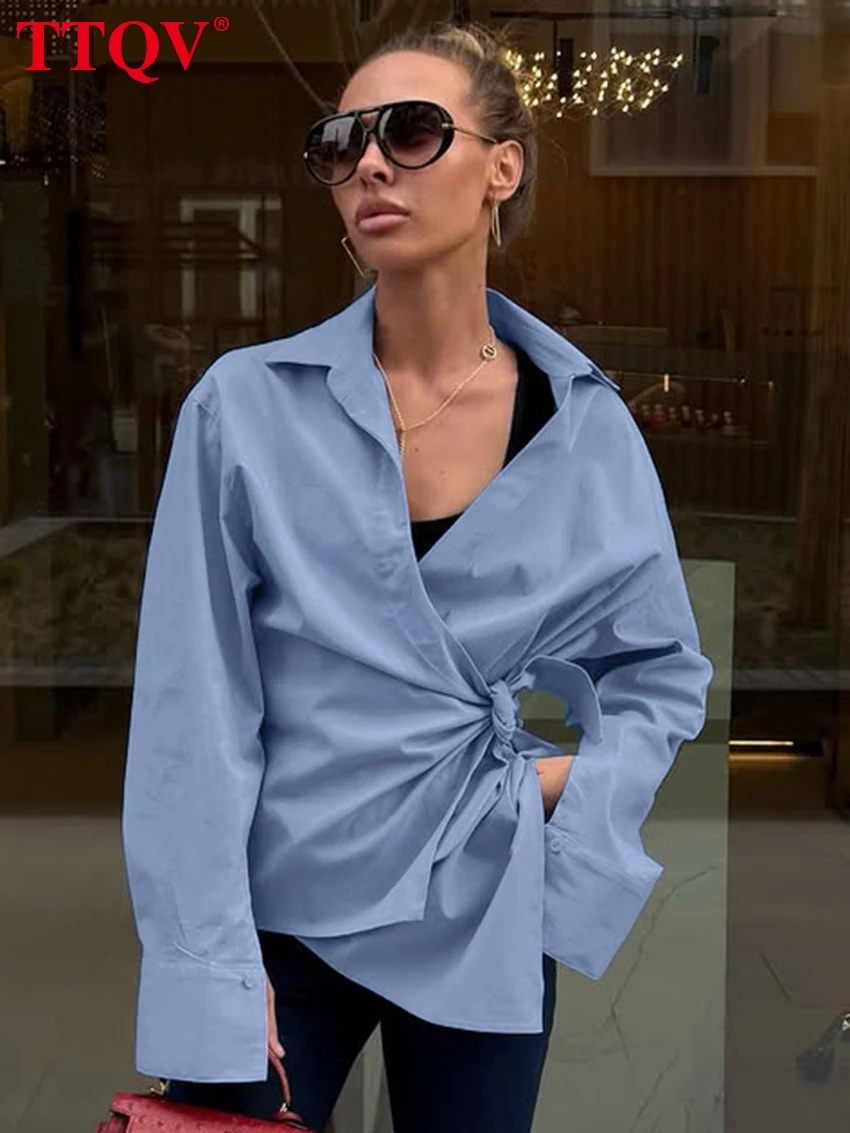 TTQV Fashion Loose Pink Cotton Women Shirt 2026 Autumn Lapel Long Sleeve Lady Blouse Elegant Classic Lace-Up Top Female Clothing
TTQV Fashion Loose Pink Cotton Women Shirt 2026 Autumn Lapel Long Sleeve Lady Blouse Elegant Classic Lace-Up Top Female Clothing