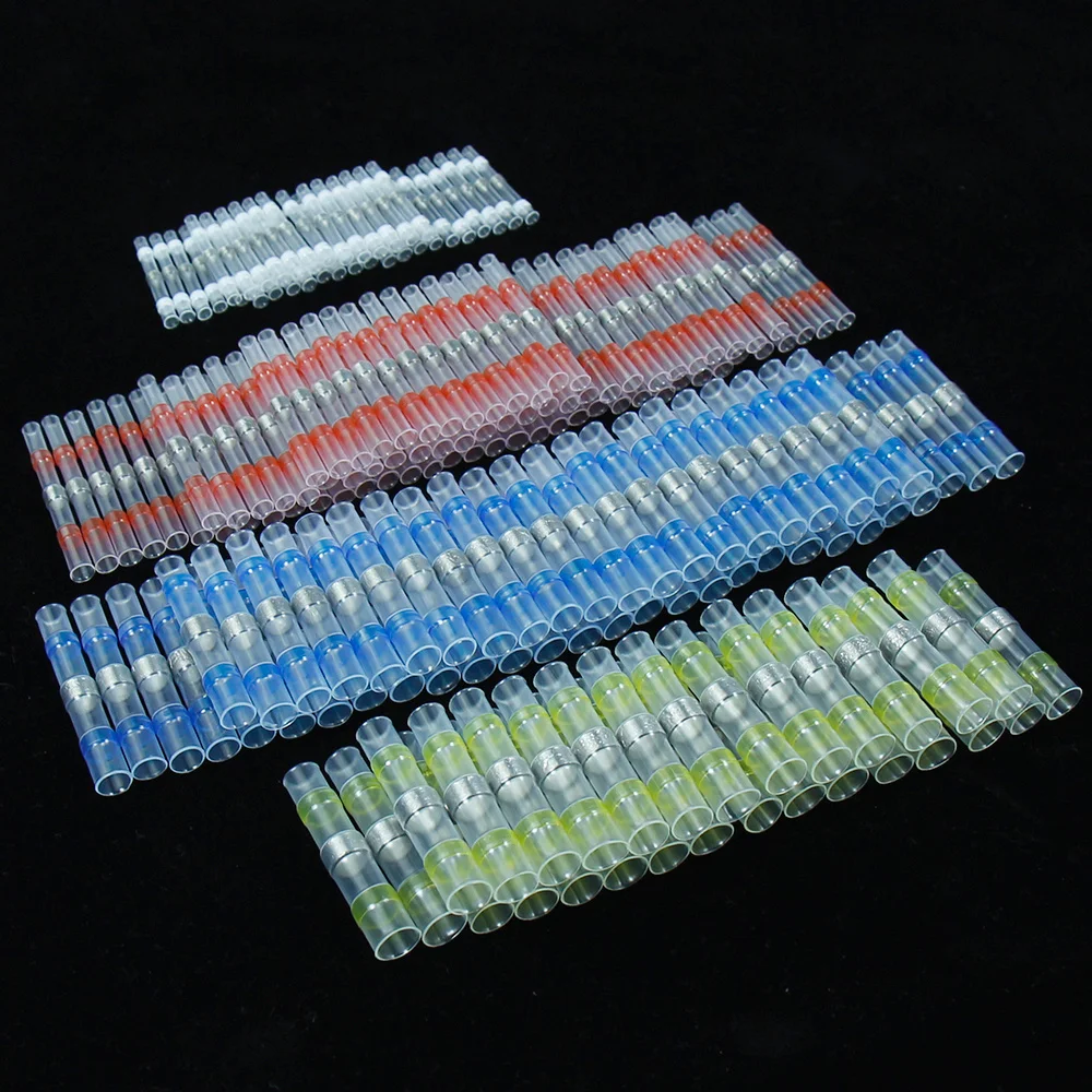 100pcs Solder Seal Sleeve Splice Terminals Heat Shrink Wire Butt Connectors Kit Assortment 10-26AWG Automotive Marine Insulated
100pcs Solder Seal Sleeve Splice Terminals Heat Shrink Wire Butt Connectors Kit Assortment 10-26AWG Automotive Marine Insulated