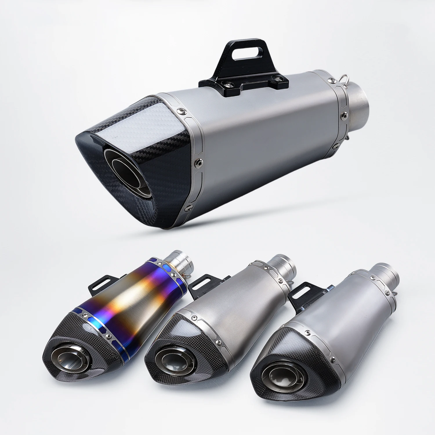 Universal 51MM motorcycle exhaust system modified escape muffler with DB killer For Z900 NINJA400 NK250 ZX6R MT09 MT07
Universal 51MM motorcycle exhaust system modified escape muffler with DB killer For Z900 NINJA400 NK250 ZX6R MT09 MT07