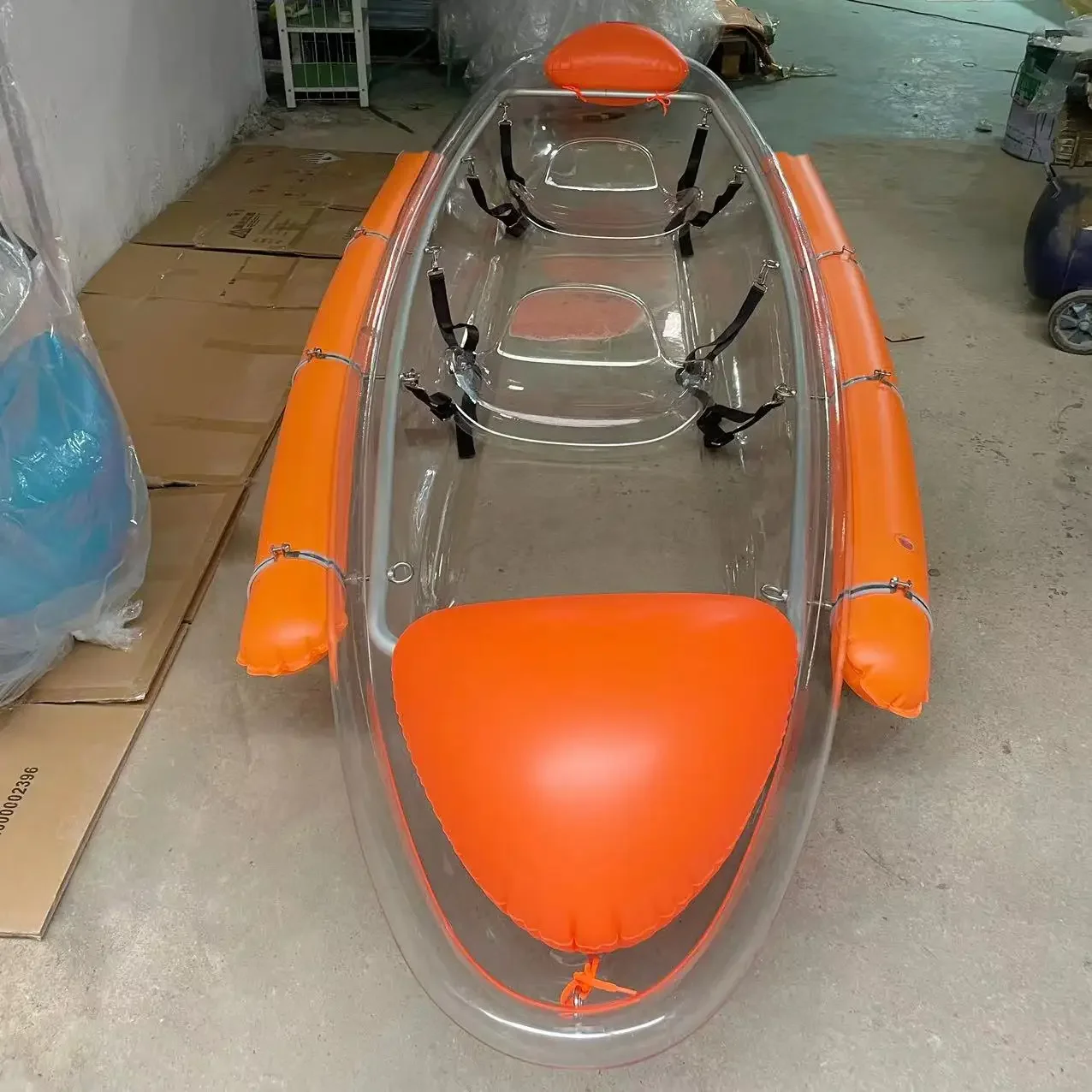 Transparent Canoe Kayak Clear Bottom Boat 2 Person Crystal Transparent Kayak for Fishing
Transparent Canoe Kayak Clear Bottom Boat 2 Person Crystal Transparent Kayak for Fishing