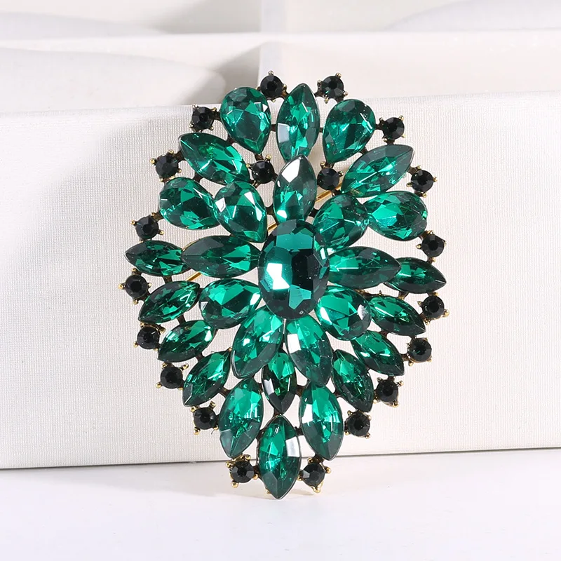Women's Exaggerated Large Size Crystal Brooch Vintage Rhinestone Brooches Fashion Luxury Jewelry Flower Pin Clothing Accessories
Women's Exaggerated Large Size Crystal Brooch Vintage Rhinestone Brooches Fashion Luxury Jewelry Flower Pin Clothing Accessories