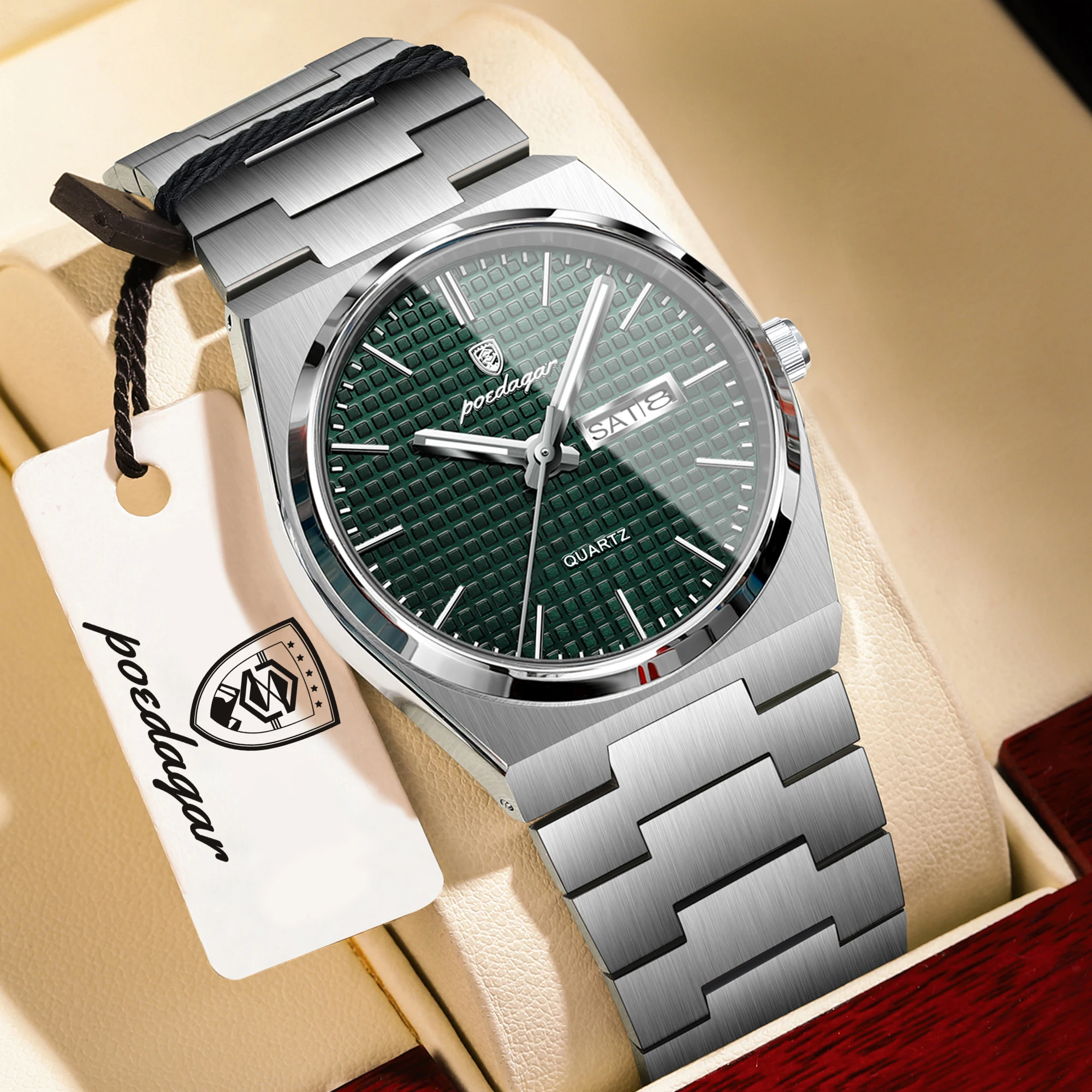 POEDAGAR Original Luxury Men's Watch Waterproof Stainless Steel Fashion Men Clock Luminous Date Week Business Quartz Man Watches
POEDAGAR Original Luxury Men's Watch Waterproof Stainless Steel Fashion Men Clock Luminous Date Week Business Quartz Man Watches