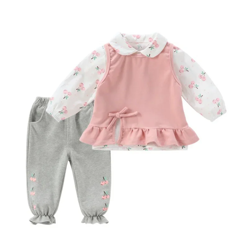 New Spring Autumn Baby Girl Clothes Suit Children Vest Shirt Pants 3Pcs/Sets Toddler Casual Costume Kids Clothing Infant Outfits
New Spring Autumn Baby Girl Clothes Suit Children Vest Shirt Pants 3Pcs/Sets Toddler Casual Costume Kids Clothing Infant Outfits