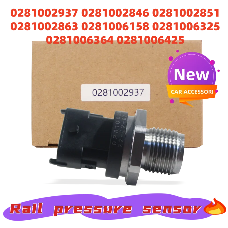 New Fuel Rail Pressure Sensors 0281002937 0281002846 0281002851 0281002863 0281006158 0281006325 0281006364 0281006425 For B-osh
New Fuel Rail Pressure Sensors 0281002937 0281002846 0281002851 0281002863 0281006158 0281006325 0281006364 0281006425 For B-osh