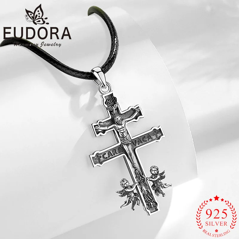 Eudora стерлингового серебра 925 пробы, ожерелье с крестом Караваки и Иисусом, ангел-амулет, кулон Девы Марии, христианские украшения, религиозный подарок
Eudora стерлингового серебра 925 пробы, ожерелье с крестом Караваки и Иисусом, ангел-амулет, кулон Девы Марии, христианские украшения, религиозный подарок