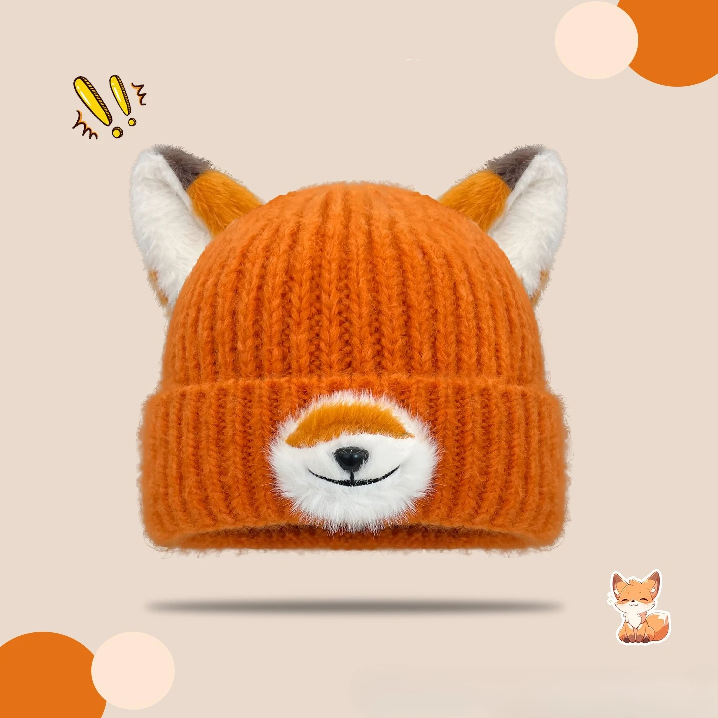 2025 New Cute Little Fox Eared Hat Women's Autumn-Winter Warm Knitted Hat Double Layer Thickened
2025 New Cute Little Fox Eared Hat Women's Autumn-Winter Warm Knitted Hat Double Layer Thickened