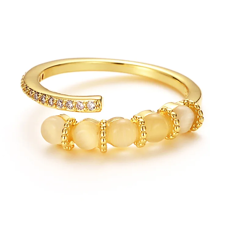 Lady's Elegant Green Opals Zircon Gold Color Rings For Woman Korean Fashion Jewelry Wedding Party Girl's Luxury Accessories
Lady's Elegant Green Opals Zircon Gold Color Rings For Woman Korean Fashion Jewelry Wedding Party Girl's Luxury Accessories