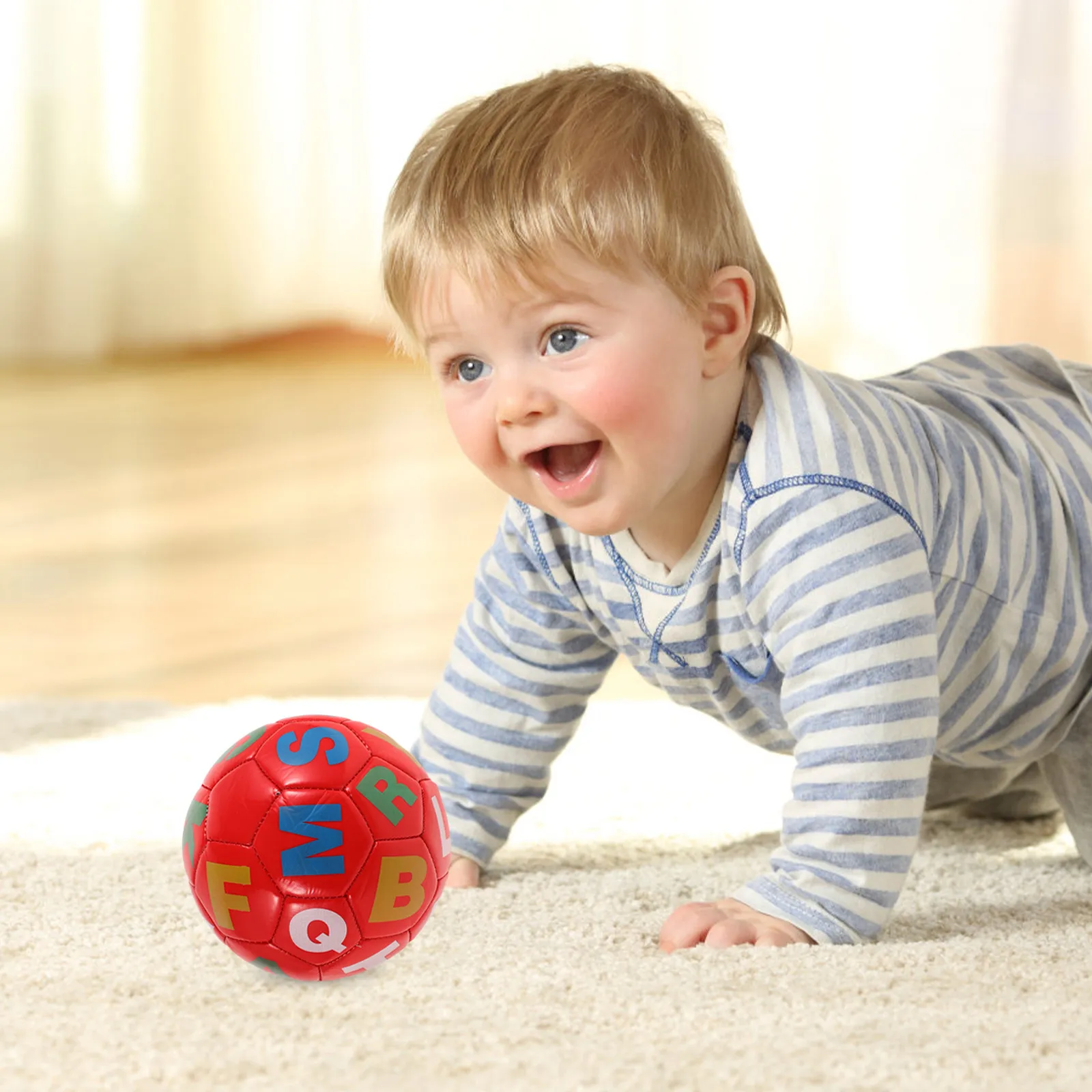 Toddler Soccer Ball Inflatable Soft Small Soccer Ball Alphabet Colorful Design Early Education Indoor Outdoor Football Learning
Toddler Soccer Ball Inflatable Soft Small Soccer Ball Alphabet Colorful Design Early Education Indoor Outdoor Football Learning