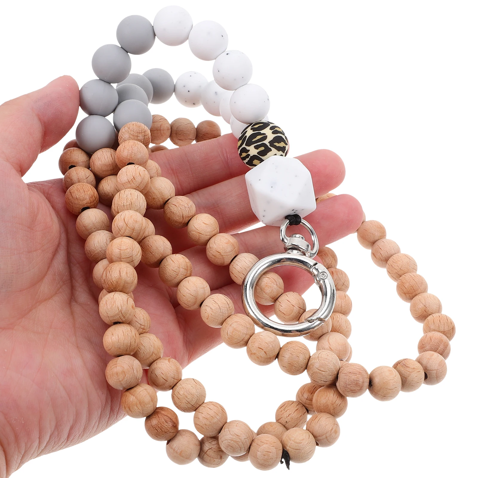Lanyard Bead String Key Anti-loss Hand Wrist Strap Wood Beaded Breakaway Lanyards
Lanyard Bead String Key Anti-loss Hand Wrist Strap Wood Beaded Breakaway Lanyards