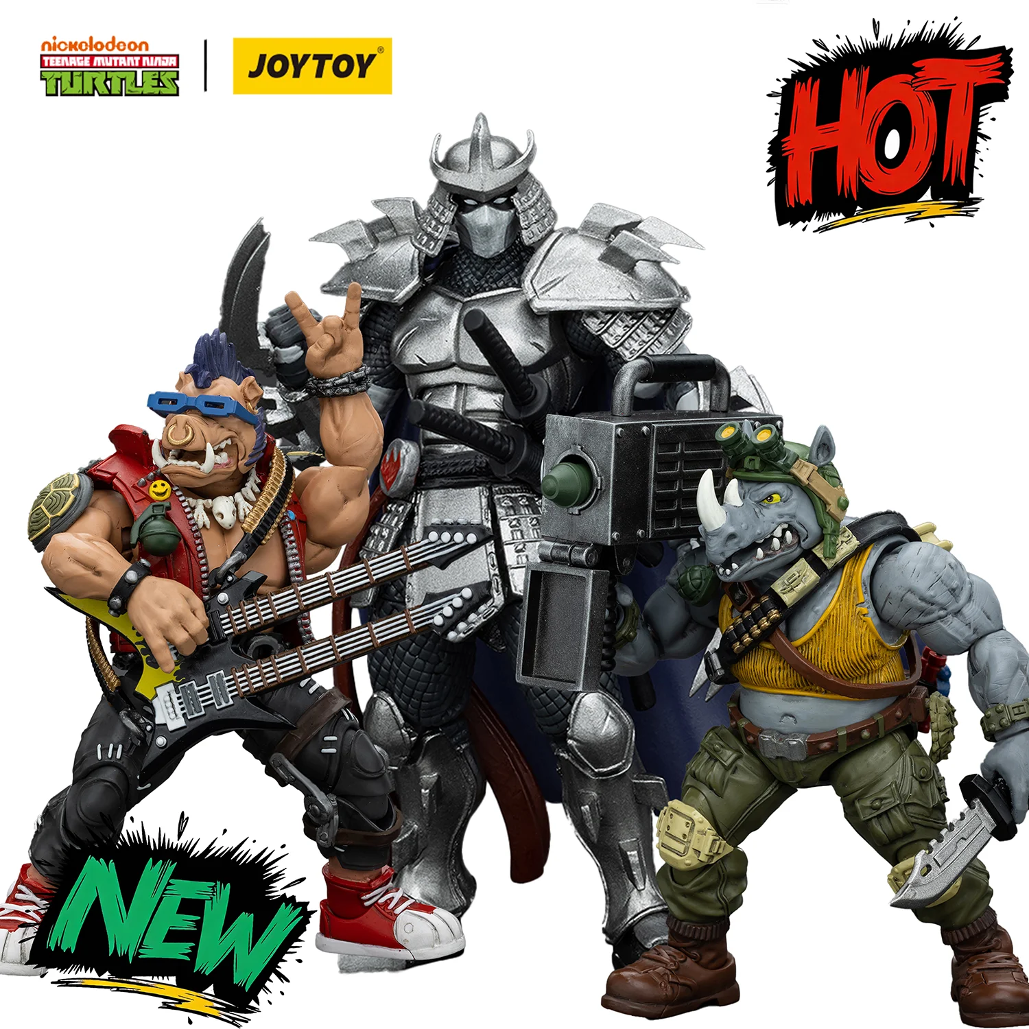 JOYTOY Ninja Turtles 1/18 Action Figure TMNT Shredder Beebop Rocksteady Anime Figurine Joint Movable Model Collection Toys Gifts
JOYTOY Ninja Turtles 1/18 Action Figure TMNT Shredder Beebop Rocksteady Anime Figurine Joint Movable Model Collection Toys Gifts