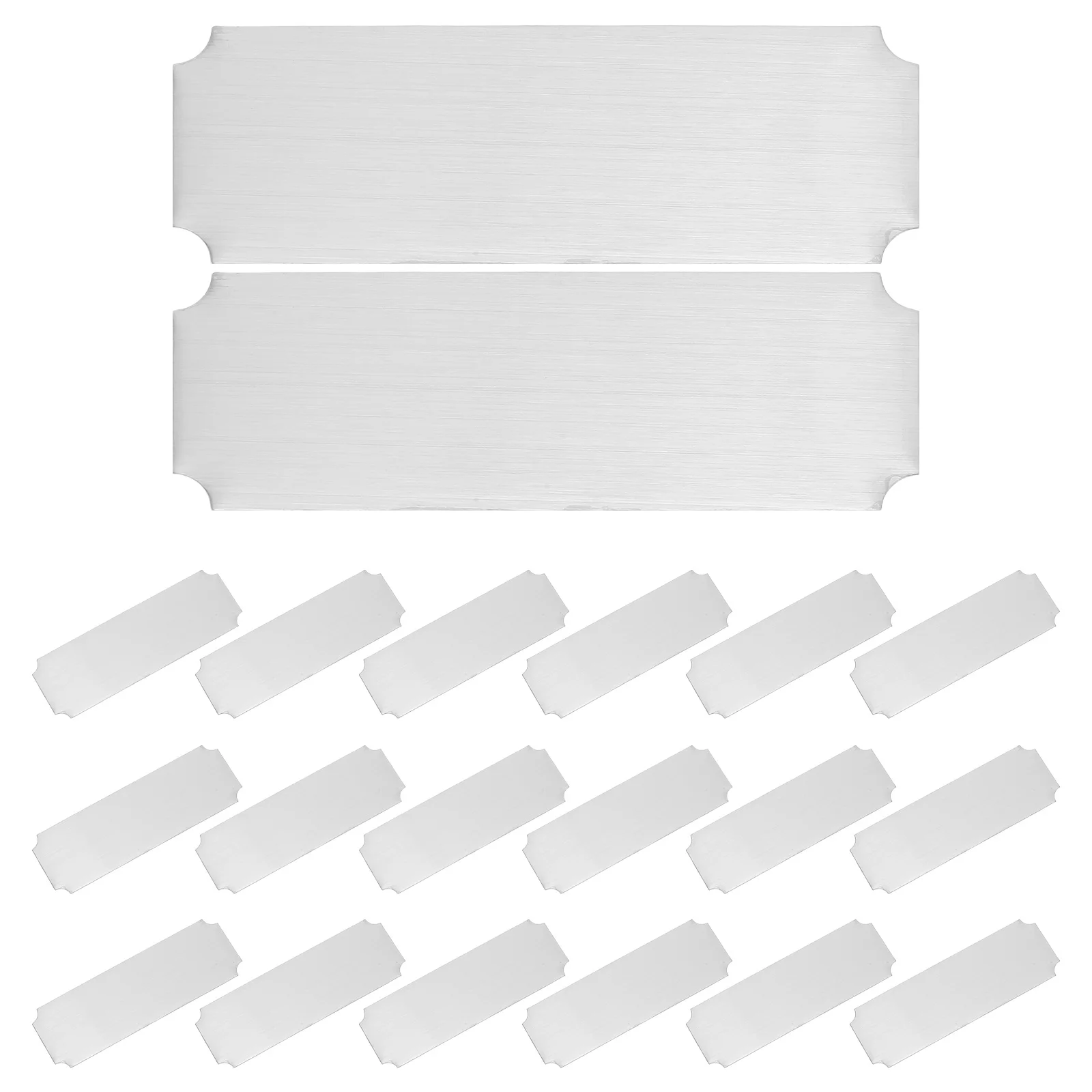 20pcs Stainless Steel Name Tags Blank Rectangular Metal Desk Plate Office Classroom Employee Id Badge Adhesive Reusable Label
20pcs Stainless Steel Name Tags Blank Rectangular Metal Desk Plate Office Classroom Employee Id Badge Adhesive Reusable Label