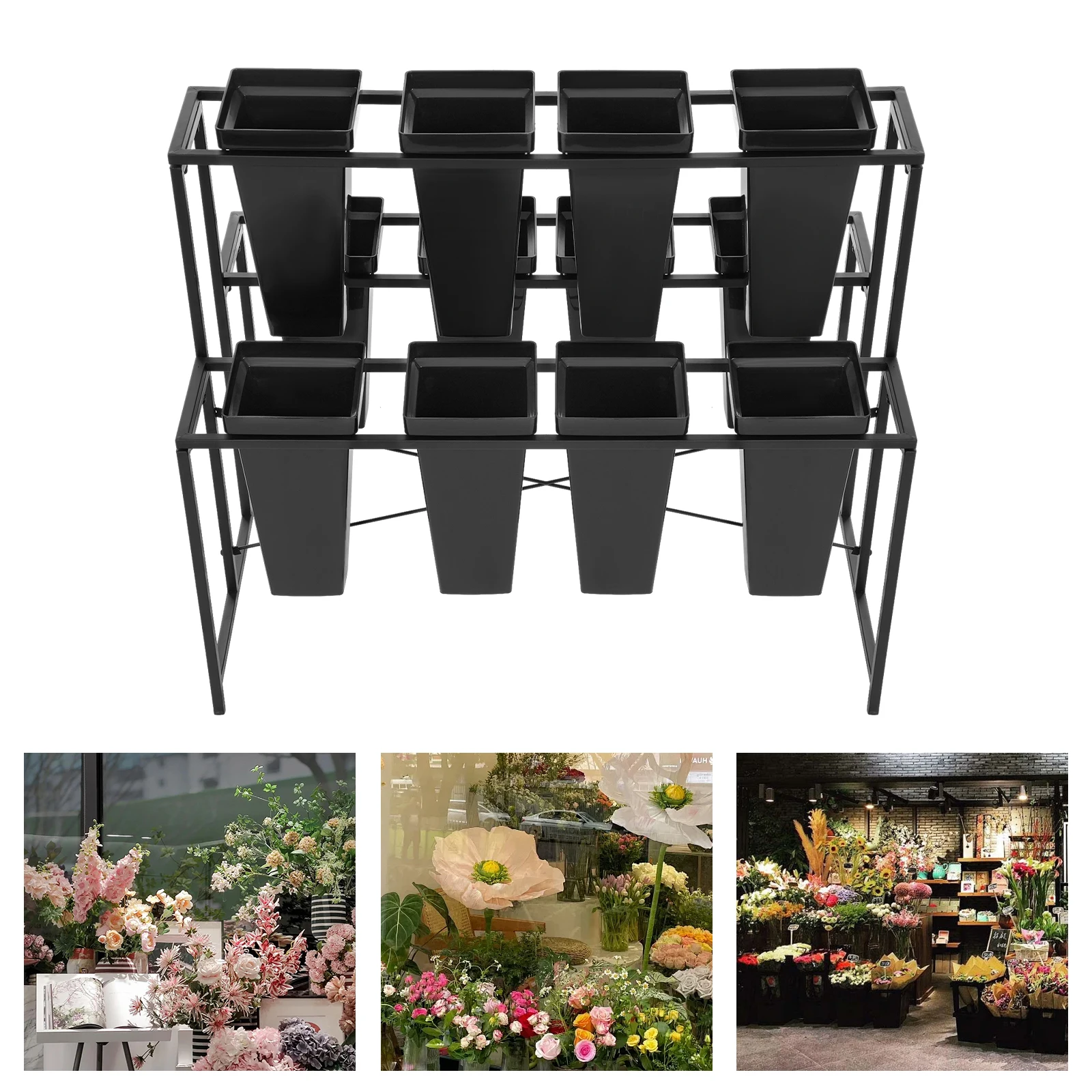 Металлическая подставка для цветов на 12 вазонов, подставка для растений, стойка для цветов с усиленным X-образным кронштейном
Металлическая подставка для цветов на 12 вазонов, подставка для растений, стойка для цветов с усиленным X-образным кронштейном