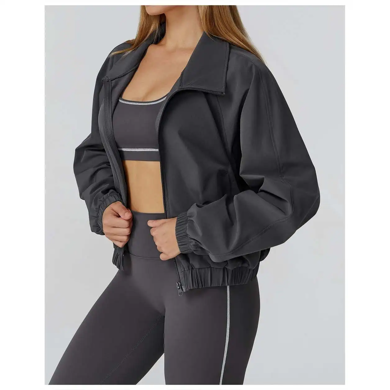 Qui Dry Stand Collar Sportswear Women's Zipper Windproof Outdoor Running Fitn Long Sve Yoga Outerwear Ewt203
Qui Dry Stand Collar Sportswear Women's Zipper Windproof Outdoor Running Fitn Long Sve Yoga Outerwear Ewt203