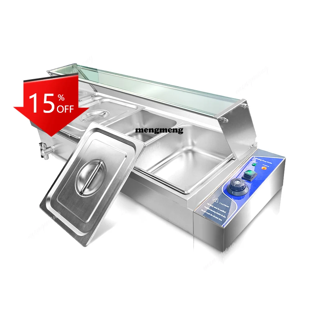 E132 Best Promotion 3 Pans Fast Food Equipment Electric Stainless Steel Bain Marie Food Warmer With Glass Cover
E132 Best Promotion 3 Pans Fast Food Equipment Electric Stainless Steel Bain Marie Food Warmer With Glass Cover