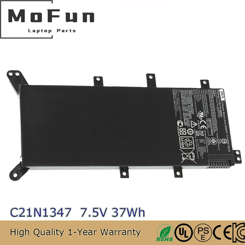 Brand New Original C21N1347 7.5V 37Wh Laptop Battery for Asus X555L VM510L VM590L A555L R556L Y583L FL5500L
Brand New Original C21N1347 7.5V 37Wh Laptop Battery for Asus X555L VM510L VM590L A555L R556L Y583L FL5500L