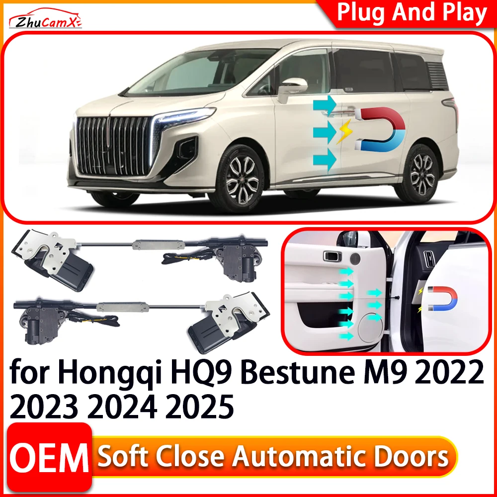 ZhuCamX for Hongqi HQ9 Bestune M9 Car Automatic Electric Soft Close Door Closer Power Closing Door Comfort Closing System
ZhuCamX for Hongqi HQ9 Bestune M9 Car Automatic Electric Soft Close Door Closer Power Closing Door Comfort Closing System