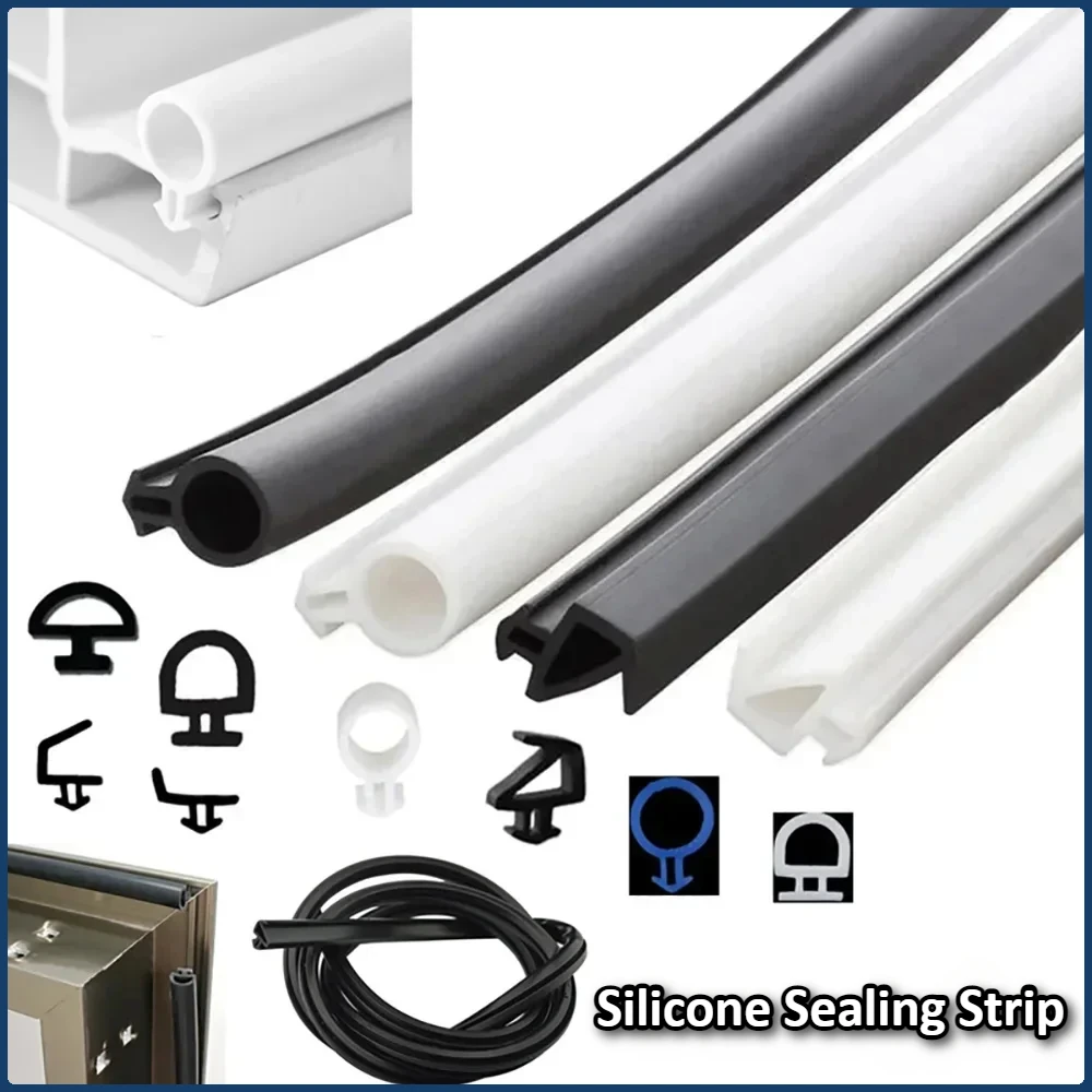 Aluminum Alloy Door And Window Sealing Strip Card Slot Type Silicone Strips Soundproofing Anti-Aging Windproof Waterproof Seals
Aluminum Alloy Door And Window Sealing Strip Card Slot Type Silicone Strips Soundproofing Anti-Aging Windproof Waterproof Seals