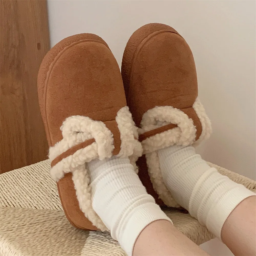 Winter Soft Thick Bottom Non Slip Ankle Boots Warm Casual Short Plush Belt Buckle Snow Boots Women Fashion Faux Fur Booties
Winter Soft Thick Bottom Non Slip Ankle Boots Warm Casual Short Plush Belt Buckle Snow Boots Women Fashion Faux Fur Booties