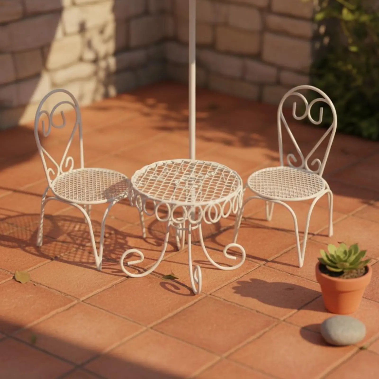 1:12 Scale Metal Furniture European Design 1:12 Scale Outdoor Seating Set Dollhouse Garden Table and Chairs Highly Detailed
1:12 Scale Metal Furniture European Design 1:12 Scale Outdoor Seating Set Dollhouse Garden Table and Chairs Highly Detailed