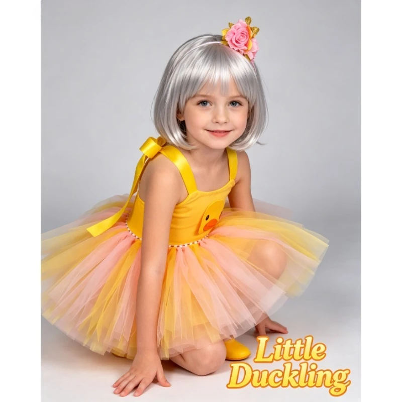 Duck Animal Dress Cute Puffy Tutu Skirt Kids Stage Performance Costume Children Festival Party Dress With Mask Daily Play Outfit
Duck Animal Dress Cute Puffy Tutu Skirt Kids Stage Performance Costume Children Festival Party Dress With Mask Daily Play Outfit