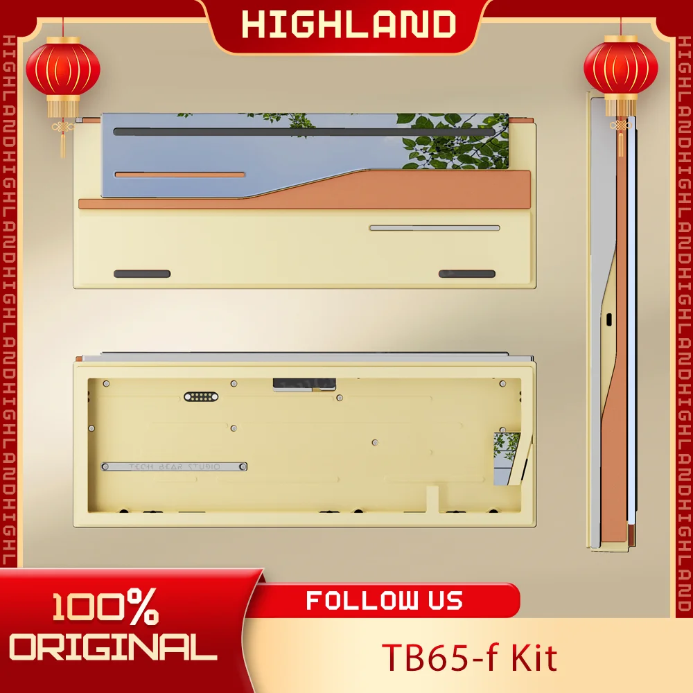 Tech Bear Studio TBC TB 65F Mechanical Keyboard kit 3Mode Wireless Keyboard Keyboard Kit Aluminium Alloy Custom Kit Accessories
Tech Bear Studio TBC TB 65F Mechanical Keyboard kit 3Mode Wireless Keyboard Keyboard Kit Aluminium Alloy Custom Kit Accessories