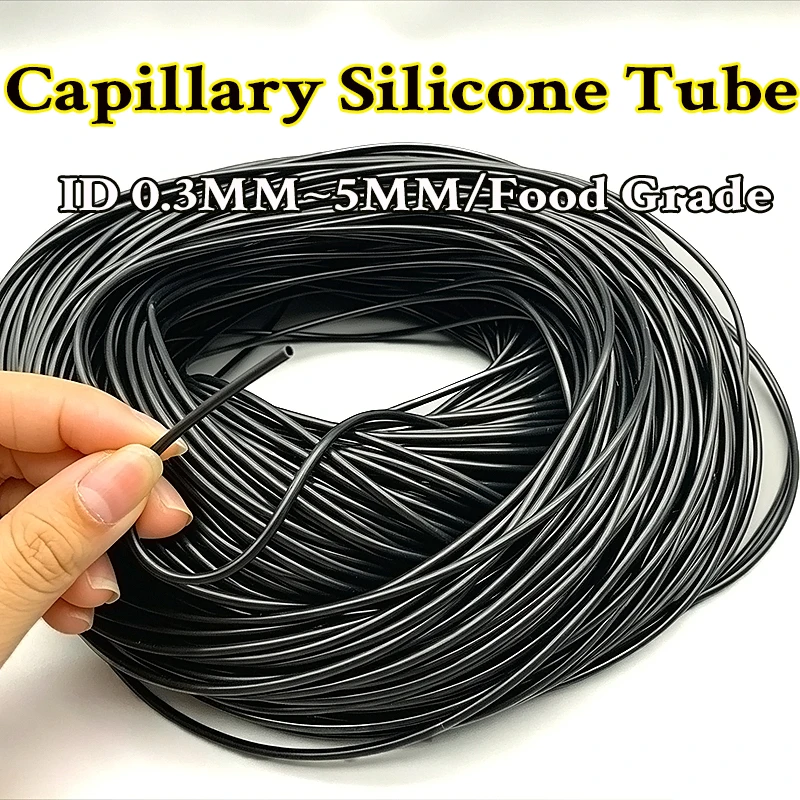 Thickened Black Capillary Silicone Tubing With An Inner Diameter of 0.3 to 5 Millimeters, Soft and Not Easily Deformed
Thickened Black Capillary Silicone Tubing With An Inner Diameter of 0.3 to 5 Millimeters, Soft and Not Easily Deformed
