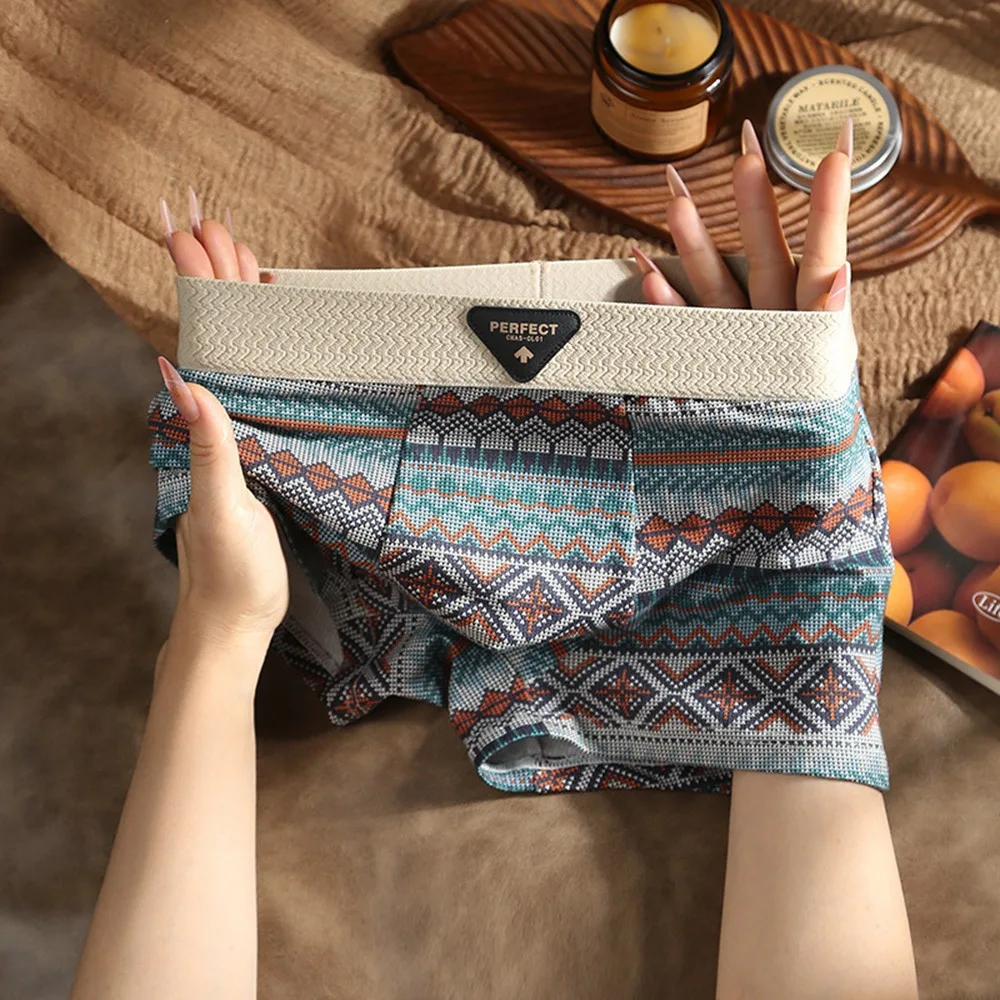New Cotton Boxer Briefs Ultra Soft Breathable Men's Underwear 3D Support Pouch Ethnic Style Antibacterial Underpants
New Cotton Boxer Briefs Ultra Soft Breathable Men's Underwear 3D Support Pouch Ethnic Style Antibacterial Underpants