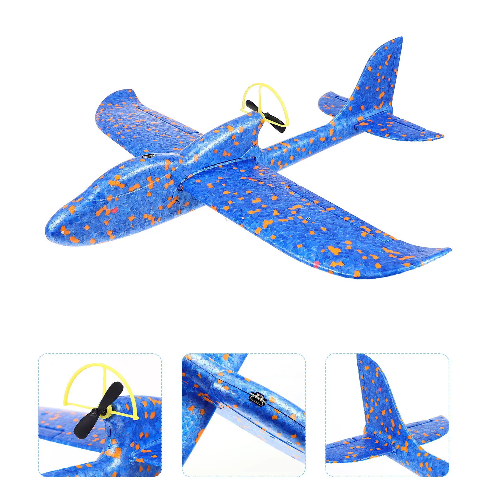 Kids Electric Airplane Glider USB Rechargeable Lightweight Foam Construction 10S Charge 30-90S Flight Time Perfect Gift for Boys
Kids Electric Airplane Glider USB Rechargeable Lightweight Foam Construction 10S Charge 30-90S Flight Time Perfect Gift for Boys