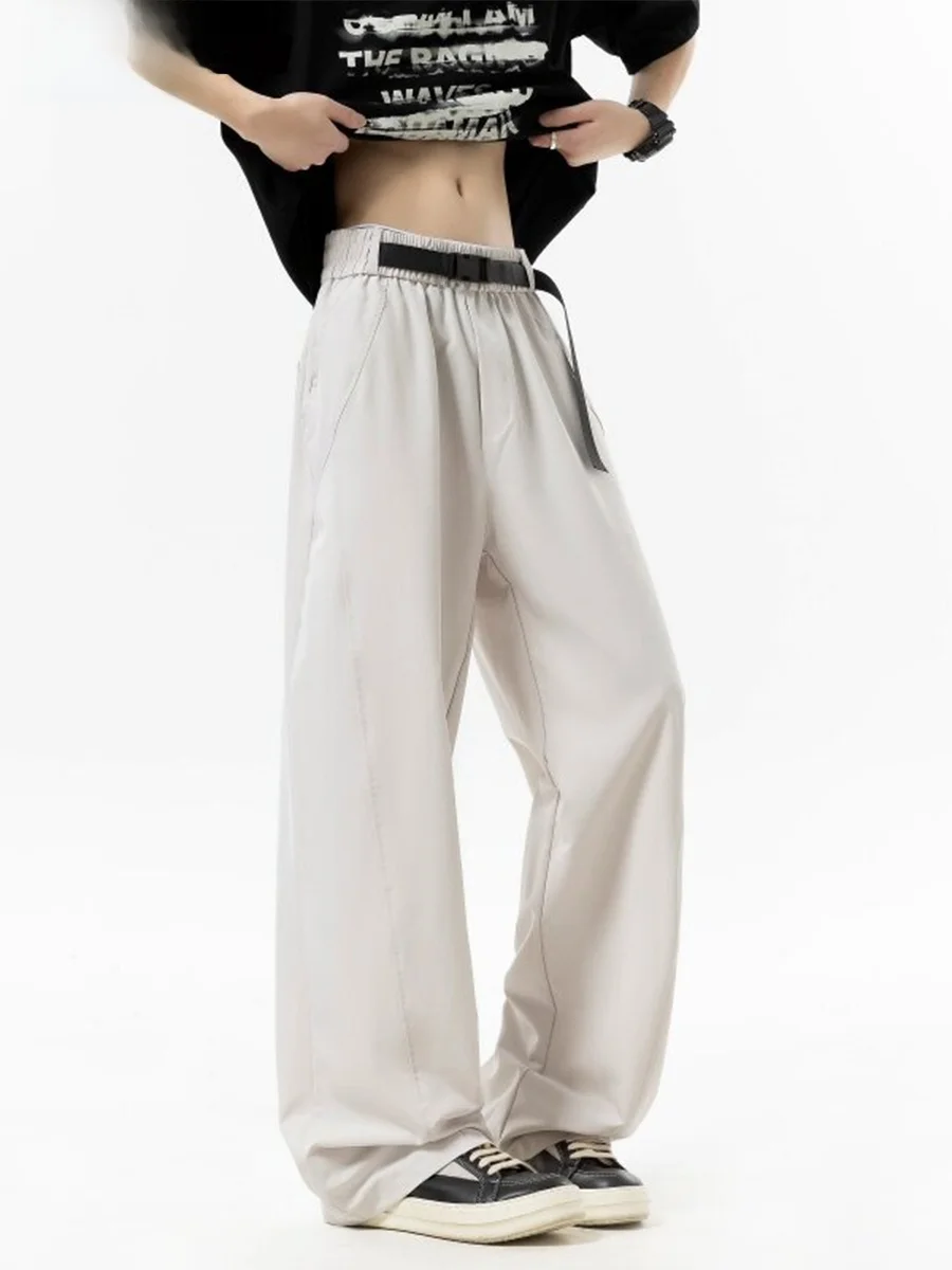 Japanese Sle Casual Loose Fit Straight Leg Workwear Trousers for Men Breathable Elastic Waist Long Pants Summer Faion
Japanese Sle Casual Loose Fit Straight Leg Workwear Trousers for Men Breathable Elastic Waist Long Pants Summer Faion