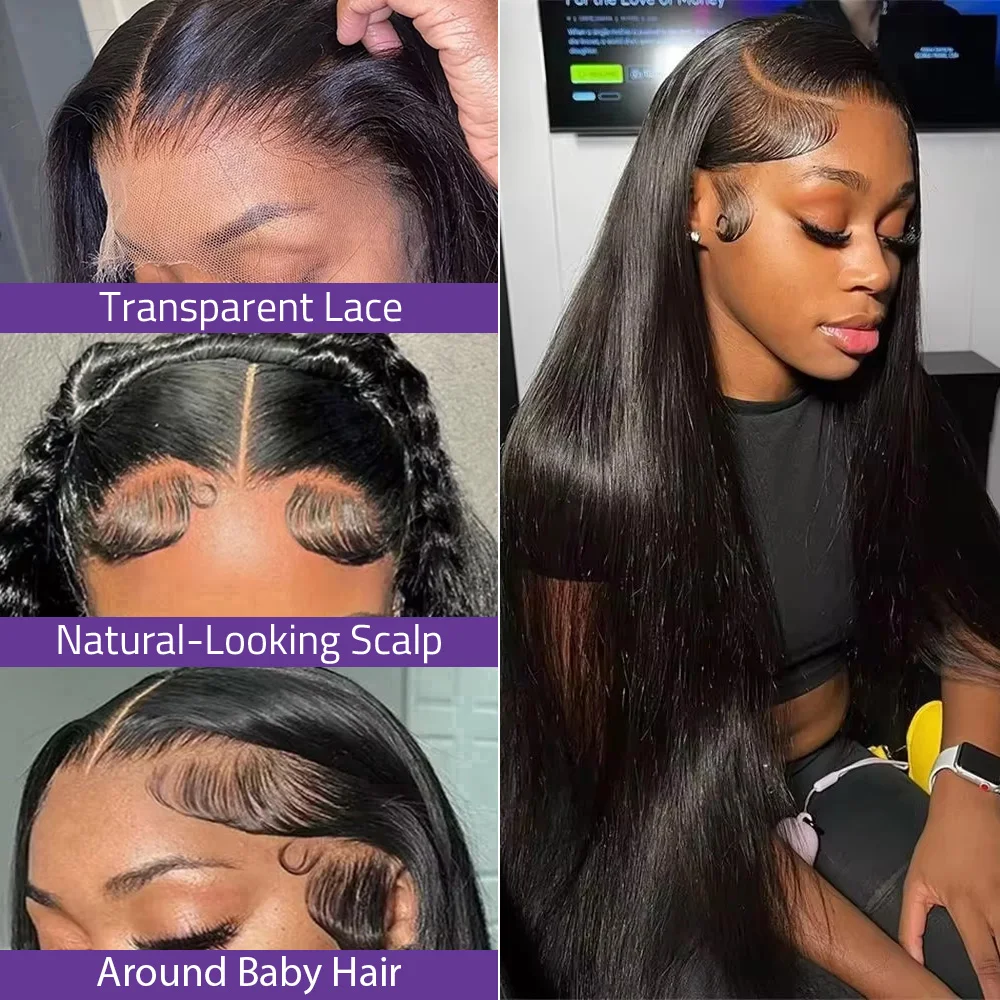 220% Density Black Straight 13x6 HD Lace Frontal Wig For Women Brazilian 360 Transparent Lace Front Human Hair Wigs Pre Plucked
220% Density Black Straight 13x6 HD Lace Frontal Wig For Women Brazilian 360 Transparent Lace Front Human Hair Wigs Pre Plucked
