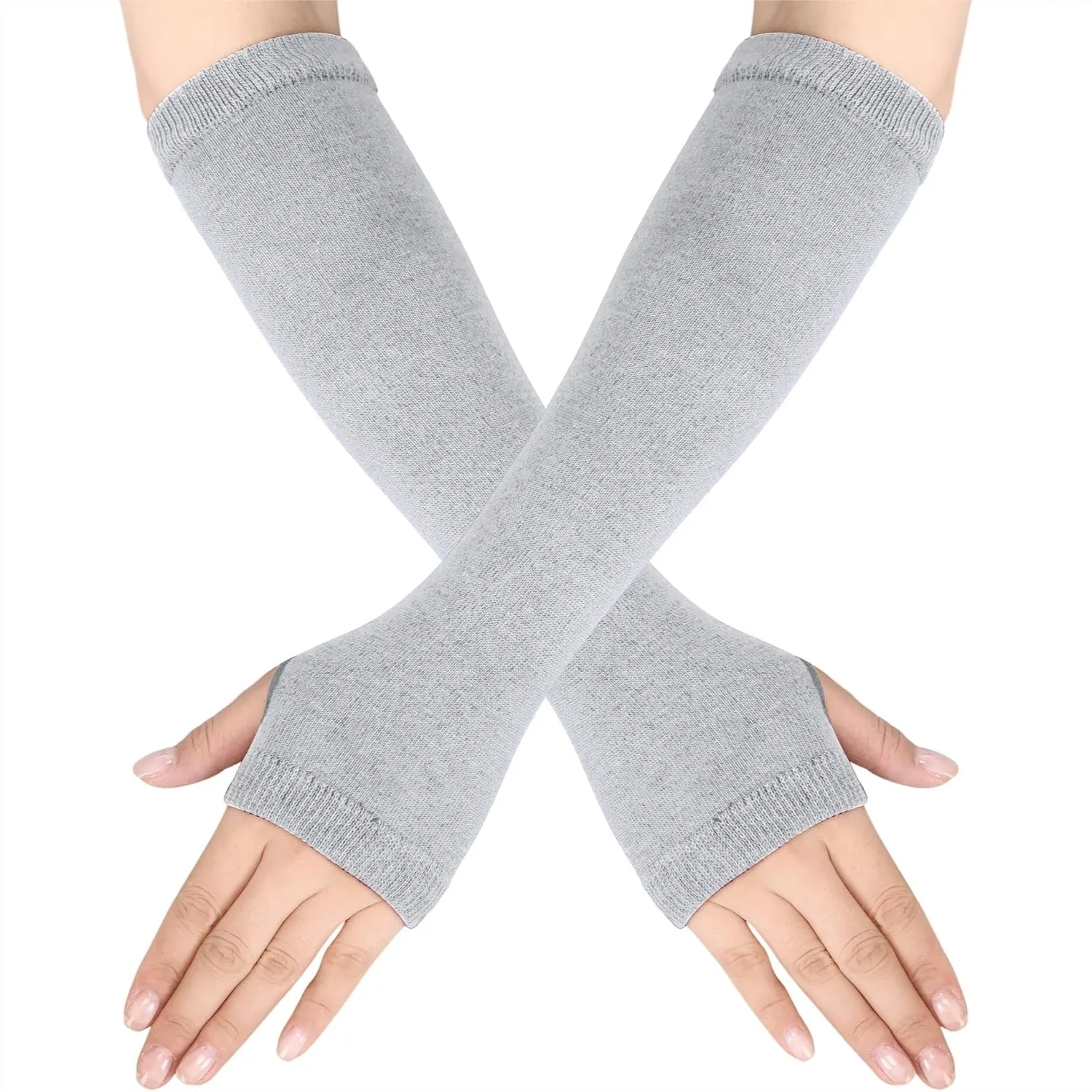 Women Summer Knitted Fingerless Gloves with Thumb Hole Stretchy Elbow Length for Driving Cycling
Women Summer Knitted Fingerless Gloves with Thumb Hole Stretchy Elbow Length for Driving Cycling