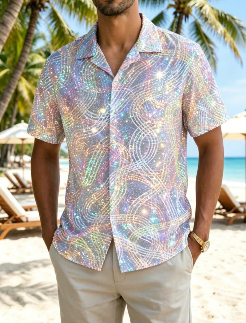 Men's Vintage Color Block Line Print Shirt, Trendy Art Style for Vacation, Streetwear, Weekend Getaways & Casual Looks
Men's Vintage Color Block Line Print Shirt, Trendy Art Style for Vacation, Streetwear, Weekend Getaways & Casual Looks