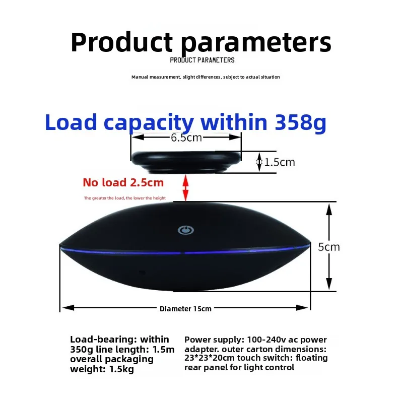 Magnetic Levitation Display Turntable - Rotating Base for Models & Collectibles
Magnetic Levitation Display Turntable - Rotating Base for Models & Collectibles
