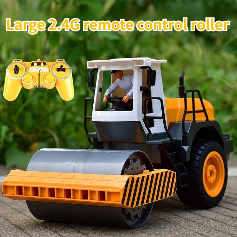 Large 1:20 Scale Remote Control Road Roller Electric Wireless Heavy-duty Roller Engineering Vehicle Boy's Toy Car Model Gift
Large 1:20 Scale Remote Control Road Roller Electric Wireless Heavy-duty Roller Engineering Vehicle Boy's Toy Car Model Gift