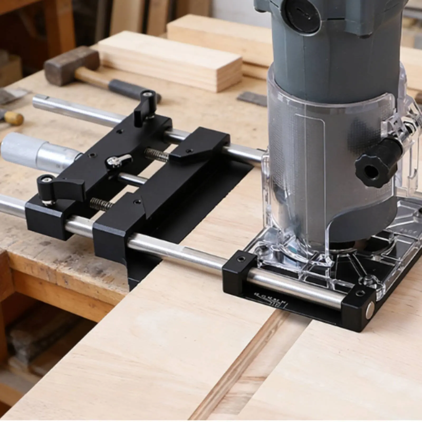 Trim Router Border Guide Adjustable Router Straight Guide Woodworking Tool Easy Installation Secure Locking System
Trim Router Border Guide Adjustable Router Straight Guide Woodworking Tool Easy Installation Secure Locking System
