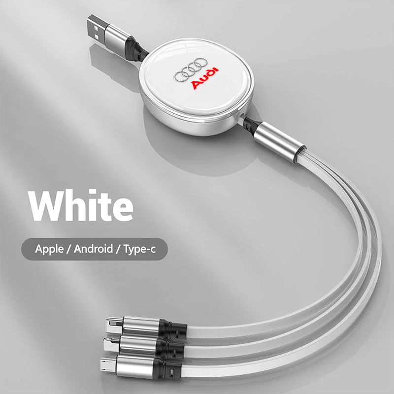 100W Fast Charge Cable For iPhone USB Type C/Micro Retractable for Audi A4 B5 B6 B7 B8 B9 A3 8P 8V 8L A5 A6 C6 C5 C7 4F A1 A7 A8
100W Fast Charge Cable For iPhone USB Type C/Micro Retractable for Audi A4 B5 B6 B7 B8 B9 A3 8P 8V 8L A5 A6 C6 C5 C7 4F A1 A7 A8