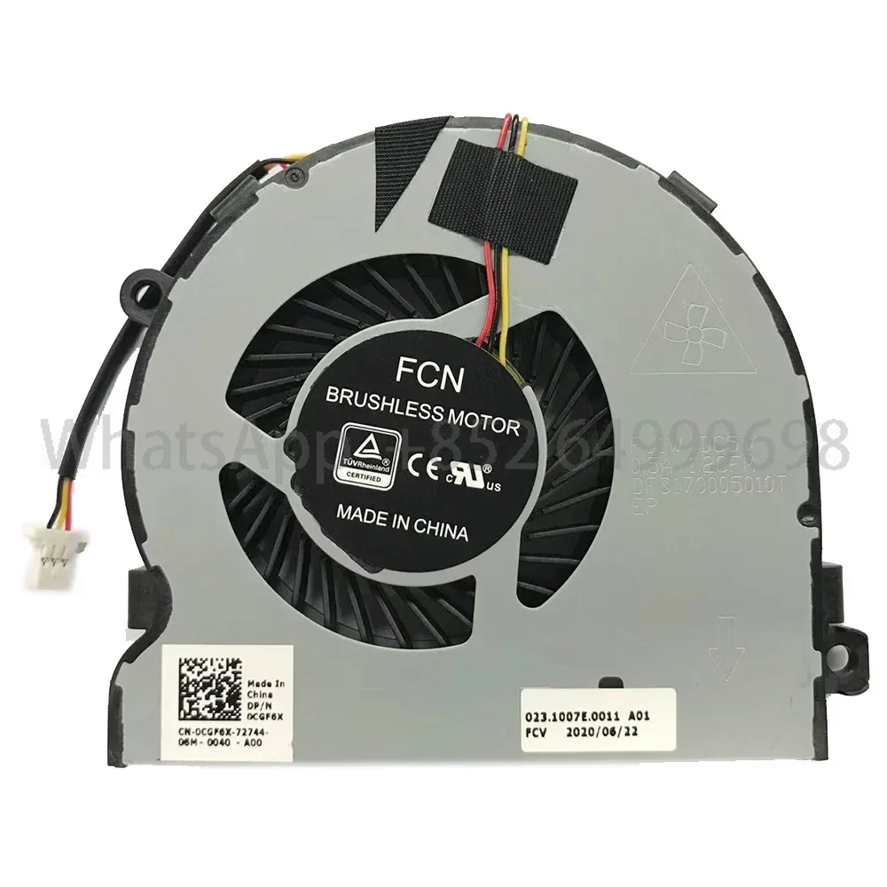 New original cpu cooling fan cooler for Dell Vostro 15-3568 15 3568 DFS170005010T FJ1W DC5V 0.5a 0CGF6X CGF6X
New original cpu cooling fan cooler for Dell Vostro 15-3568 15 3568 DFS170005010T FJ1W DC5V 0.5a 0CGF6X CGF6X