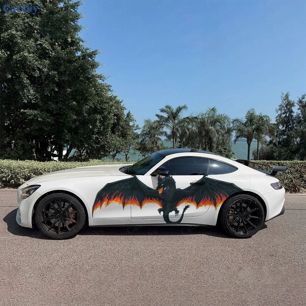 2pcs Spitfire Black Dragon Decal, Durable, Fade-Resistant, Enhance Your Vehicles Aesthetic With Bold Art Design Car Vinyl Wrap
2pcs Spitfire Black Dragon Decal, Durable, Fade-Resistant, Enhance Your Vehicles Aesthetic With Bold Art Design Car Vinyl Wrap