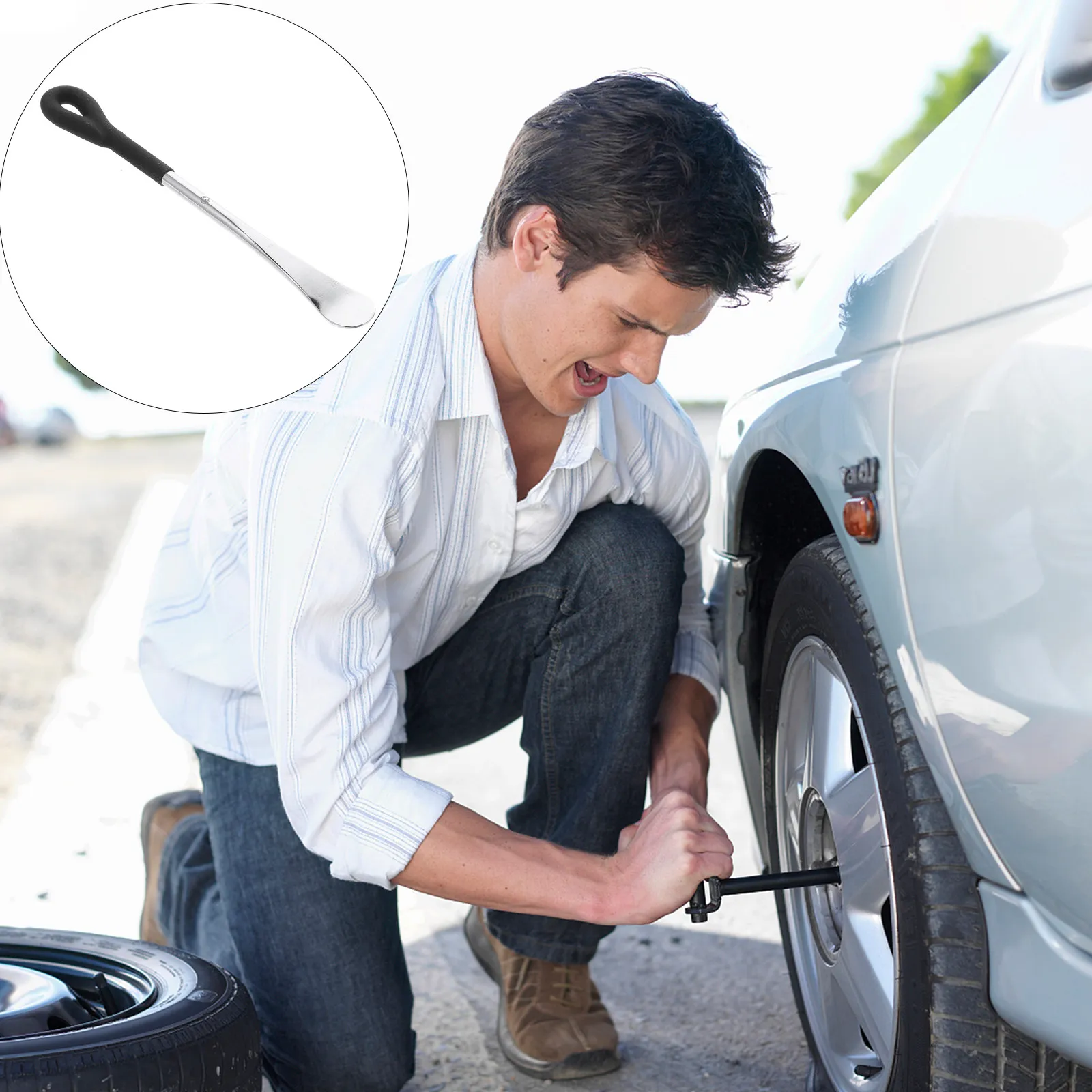 Heavy Duty Motorcycle Tire Crowbar Thickened Carbon Steel Tire Changing Spoon Levers Non-Burr Surface Comfortable Grip Tool
Heavy Duty Motorcycle Tire Crowbar Thickened Carbon Steel Tire Changing Spoon Levers Non-Burr Surface Comfortable Grip Tool