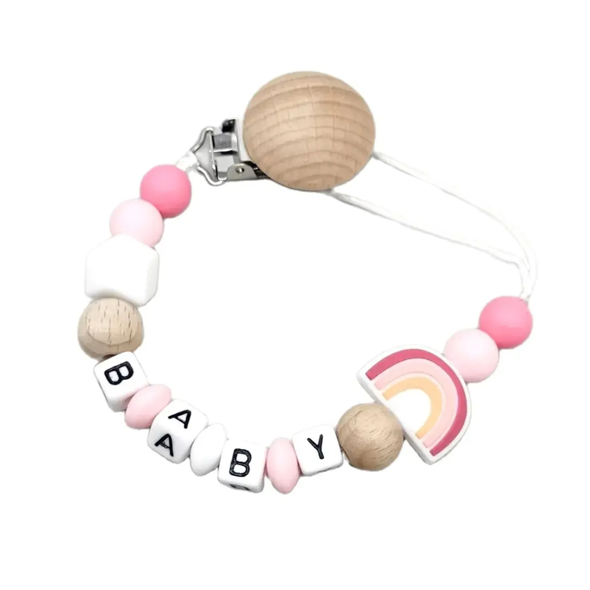 New baby pacifier chain baby creative cartoon silicone rainbow biting molar tooth glue anti-drop chain rainbow baby accessories
New baby pacifier chain baby creative cartoon silicone rainbow biting molar tooth glue anti-drop chain rainbow baby accessories