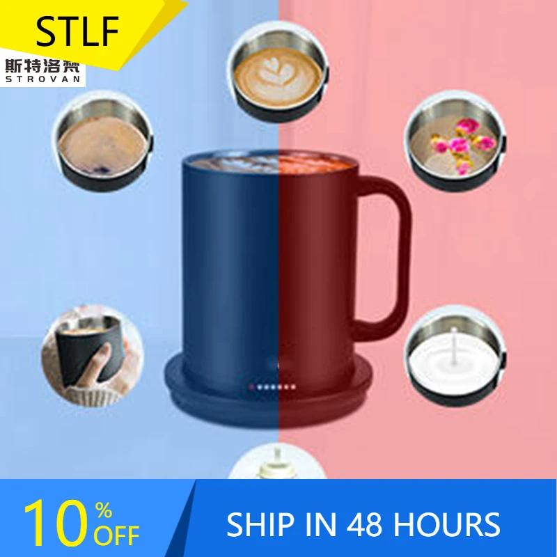 STLF Temperature Control Smart Mug With Lid App Controlled Heated Coffee Cup Self Heating Coffee Mug 14 oz 80 Min Battery Life
STLF Temperature Control Smart Mug With Lid App Controlled Heated Coffee Cup Self Heating Coffee Mug 14 oz 80 Min Battery Life