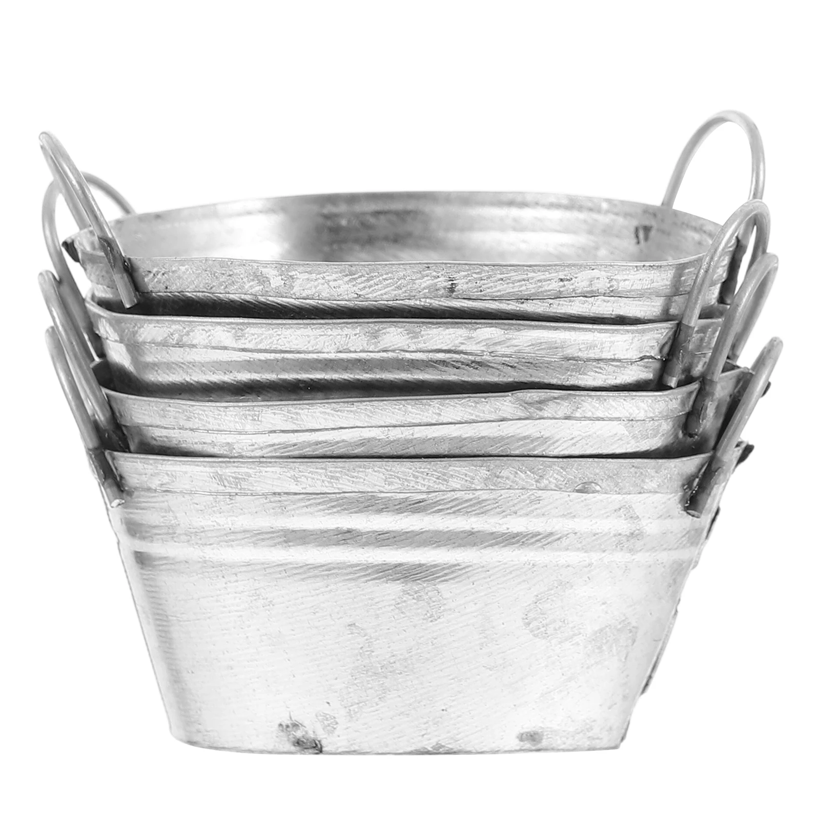 4pcs Mini Tinplate Flowerpot Durable Metal Buckets for Succulents Holiday Planters Rustic Tin Small Desk Decor Container
4pcs Mini Tinplate Flowerpot Durable Metal Buckets for Succulents Holiday Planters Rustic Tin Small Desk Decor Container