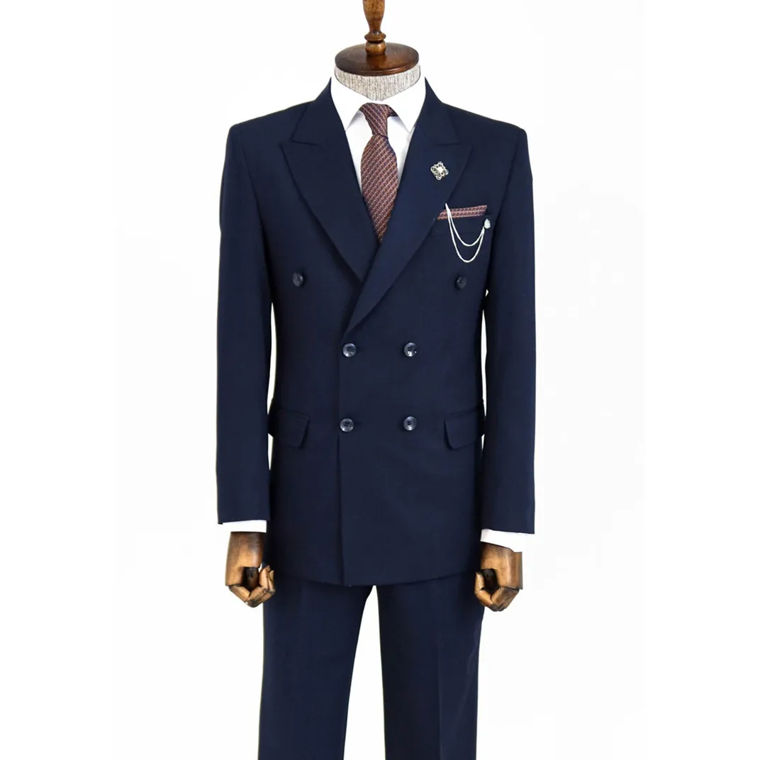 New Design 2 Pieces Men Suit Navy Blue Blazer Pants Double Breasted Wedding Groom BusinessFormal Pinstripe Party Causal Tailored
New Design 2 Pieces Men Suit Navy Blue Blazer Pants Double Breasted Wedding Groom BusinessFormal Pinstripe Party Causal Tailored